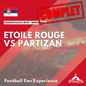 derby de Belgrade Etoile Rouge Partizan avec the fan kultur