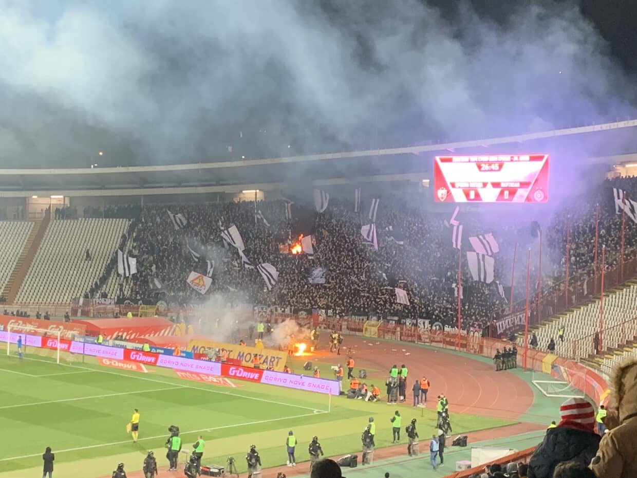 Parcage Partizan derby éternel