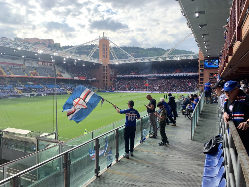 Ambiance derby Sampdoria Genoa Gênes