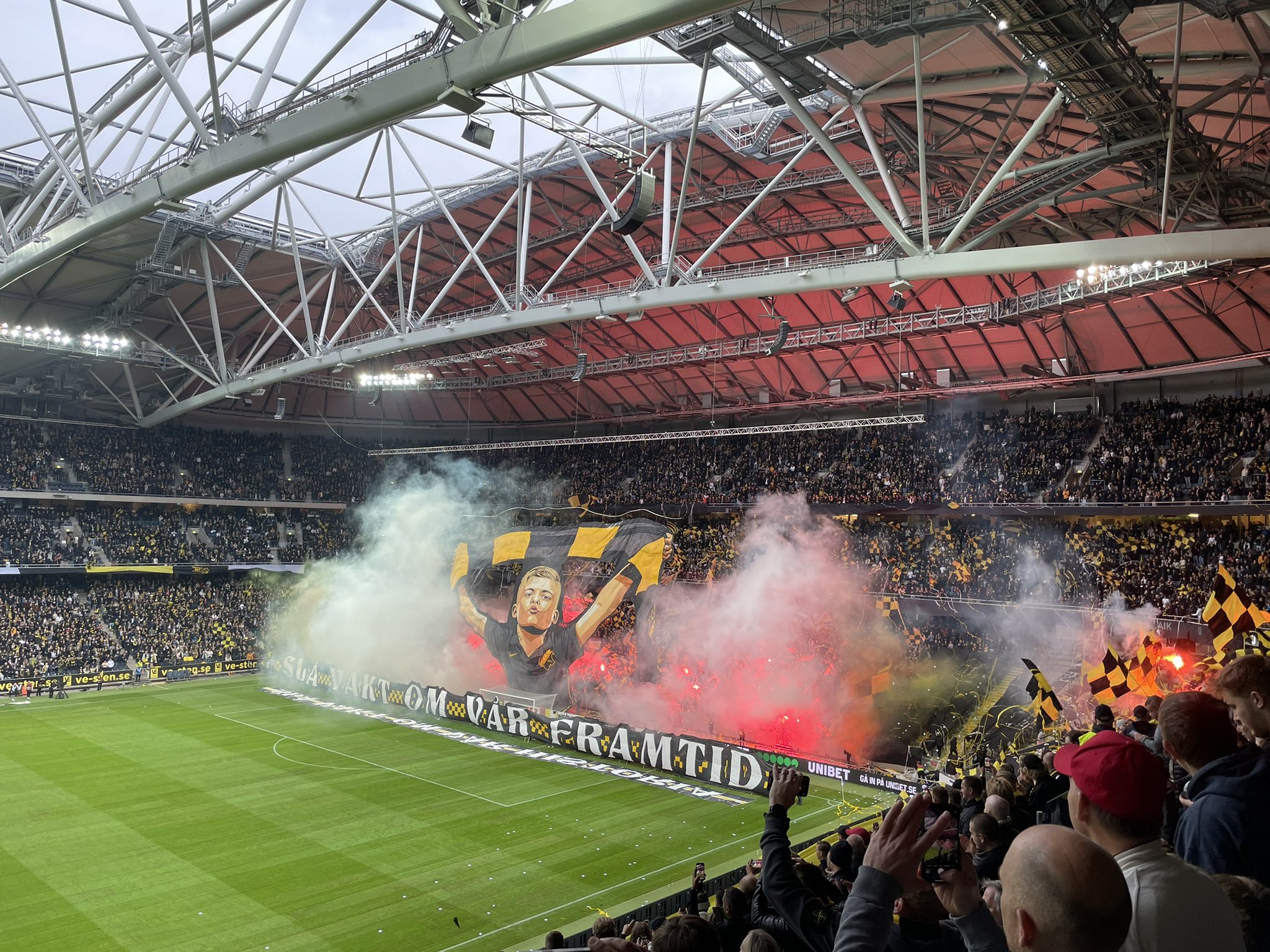 weekend foot stockholm tifo friends arena derby aik
