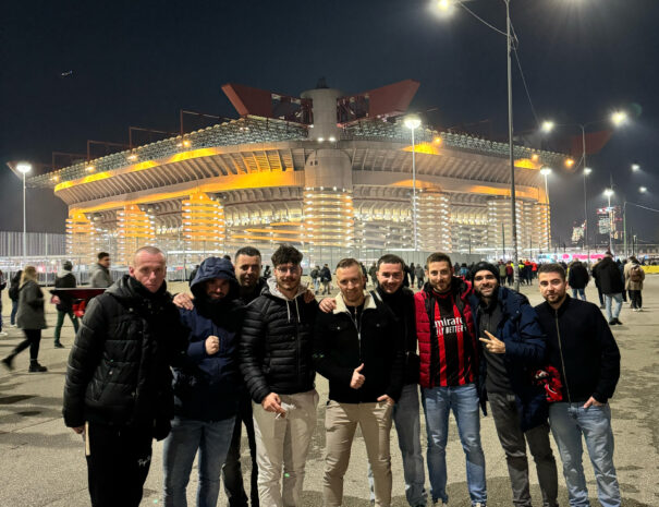 weekend foot entre potes san siro champions league ac milan
