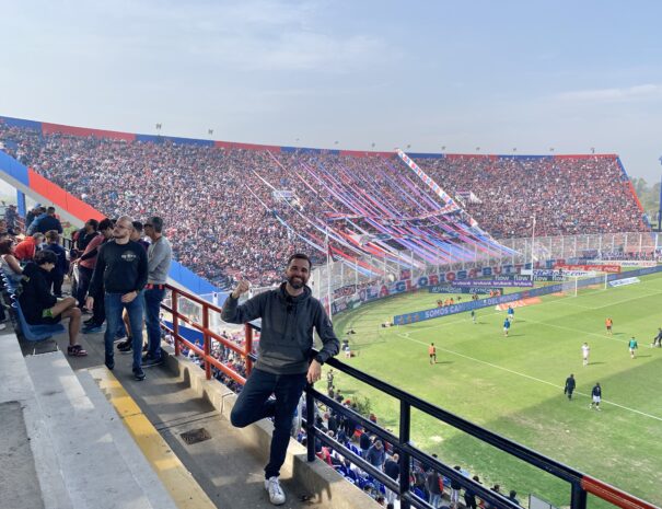 Place san lorenzo nuevo gasometro voyage foot argentine