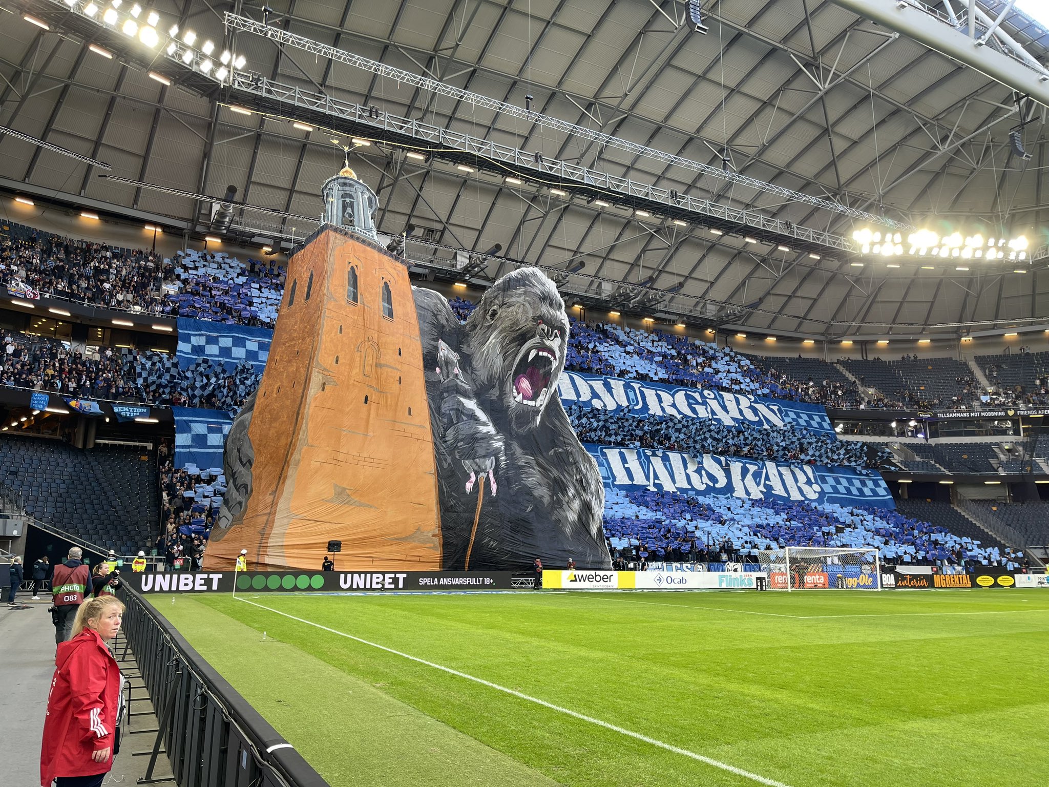 tifo AIK Djurgardens fans weekend foot The Fan Kultur