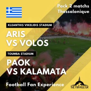 Weekend foot aris Volos + PAOK VS Kalamata thessalonique avec the fan kultur
