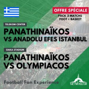 weekend foot derby panathinaikos olympiacos et basket euroleague à athènes avec the fan kultur agence de voyages foot et basket