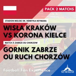 weekend foot wisla Krakow korona kielce et gornik zabrze ou ruch chorzow ou katowice avec the fan kultur voyage foot pologne