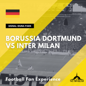 weekend foot à dortmund pour bvb Coupe d'Europe avec the fan kultur Inter Milan