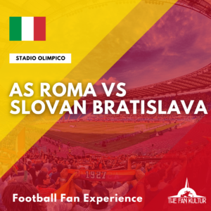 weekend foot as roma stadio olimpico voyage the fan kultur place Coupe d'europe as roma Slovan Bratislava