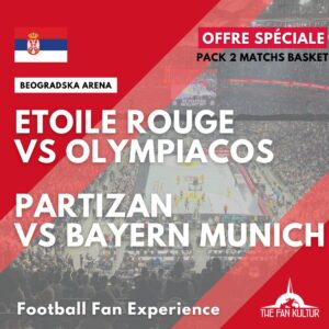Weekend basket euroleague ticket Etoile Rouge et Partizan Belgrade avec the fan kultur agence de voyages basket