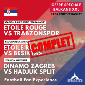 weekend foot et basket spécial Balkans à belgrade et zagreb pour la coupe d'europe, euroleague basket et derby à Zagreb