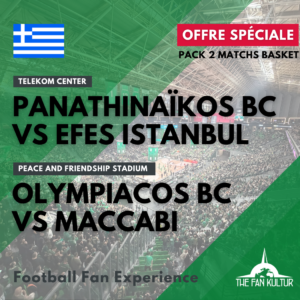 weekend basket euroleague à athènes olympiacos maccabi tel aviv et Panathinaïkos efes istanbul voyage basket organisé