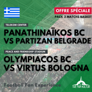 weekend basket euroleague à athènes olympiacos virtus bologna et Panathinaïkos partizan belgrade voyage basket organisé