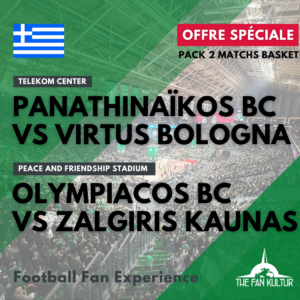 weekend basket euroleague à athènes olympiacos zalgiris kaunas et Panathinaïkos virtus bologna voyage basket organisé