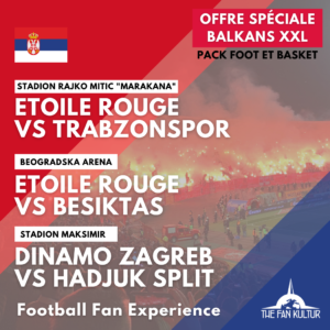 weekend foot et basket spécial Balkans à belgrade et zagreb pour la coupe d'europe, euroleague basket et derby à Zagreb
